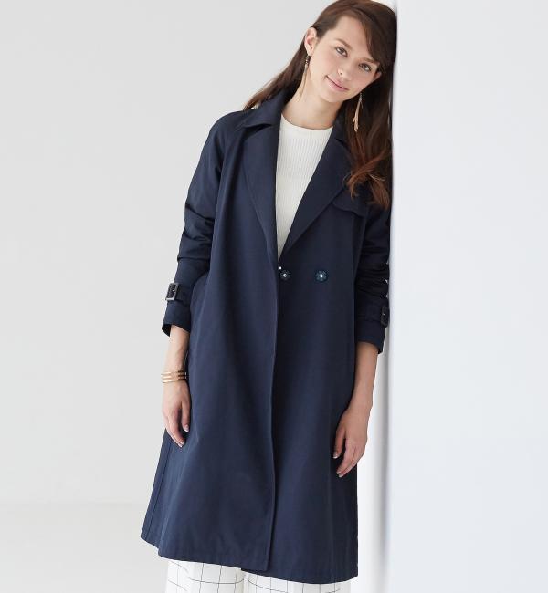 【グリーンレーベルリラクシング/green label relaxing】 ［WEB限定］KF P/C GRG トレンチコート [送料無料]