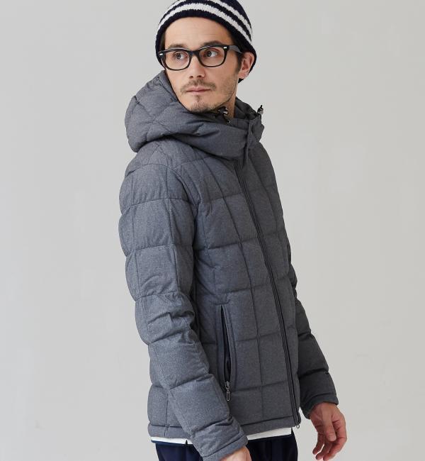 【グリーンレーベルリラクシング/green label relaxing】 3D MERANGE HOODED ダウンジャケット [送料無料]