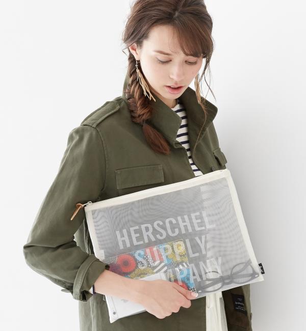 【グリーンレーベルリラクシング/green label relaxing】 [ハーシェル]Herschel EX MESH ポーチ・クラッチバッグ [送料無料]