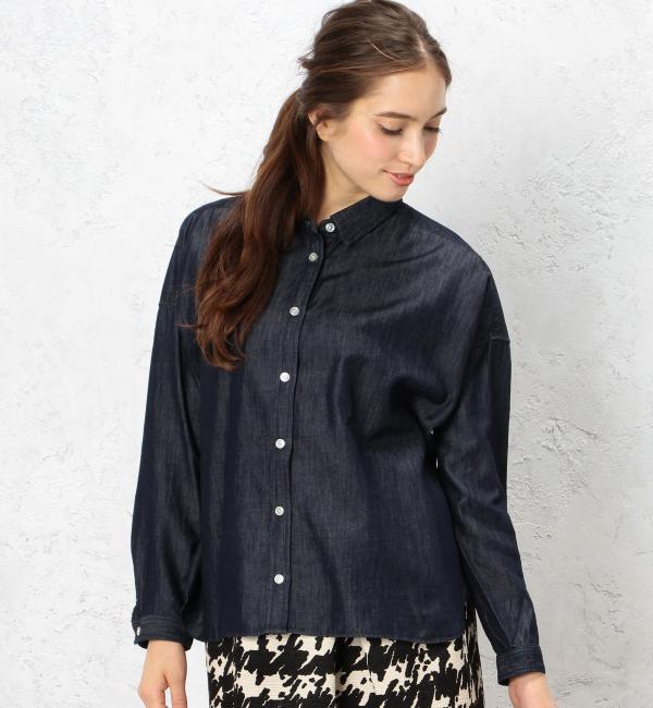 【グリーンレーベルリラクシング/green label relaxing】 CB ビッグシルエットDNM シャツ [送料無料]