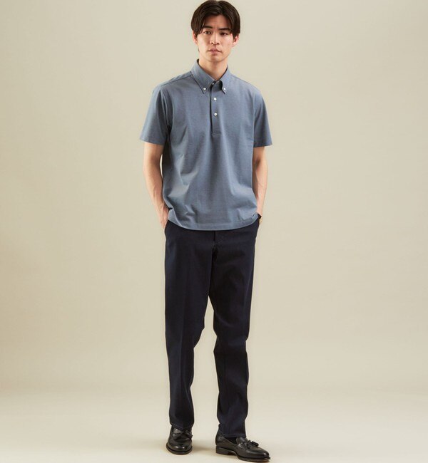 EDWIN＞デニスラ スリム テーパード パンツ NAVY ビジネス デニム