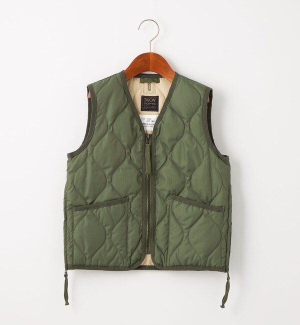 WEB限定】＜TAION＞ MILITARY ベスト 130-140cm|green label relaxing 