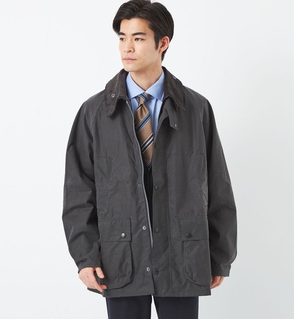 Barbour＞オーバーサイズ ワックス ビデイル オイルドジャケット|green