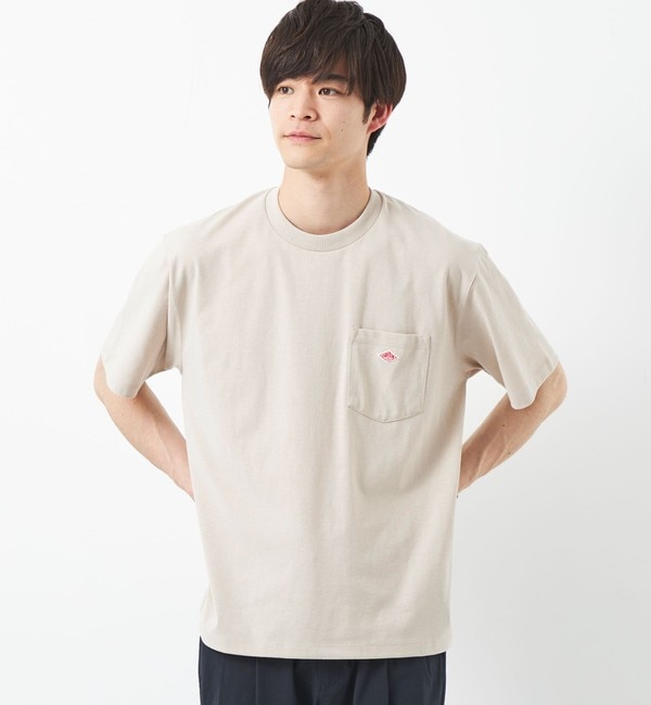 DANTON＞ロゴ ポケット ソリッド Tシャツ|green label relaxing