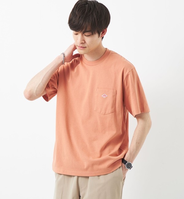 DANTON＞ロゴ ポケット ソリッド Tシャツ|green label relaxing