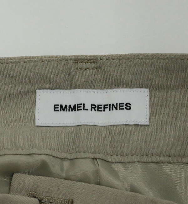 EMMEL REFINES＞EM センタープレス 2タック ワイドパンツ|green label