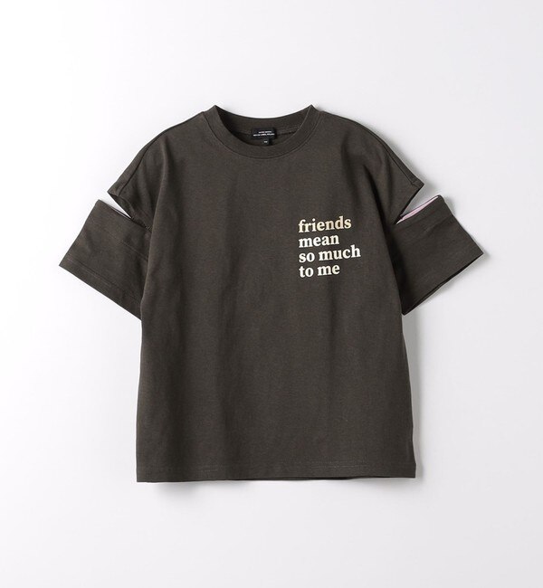 TJ サイドスリット Tシャツ 110cm-130cm|green label relaxing