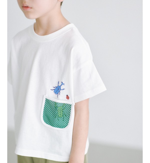 BUG ポケット Tシャツ 100cm-120cm|green label relaxing(グリーン 