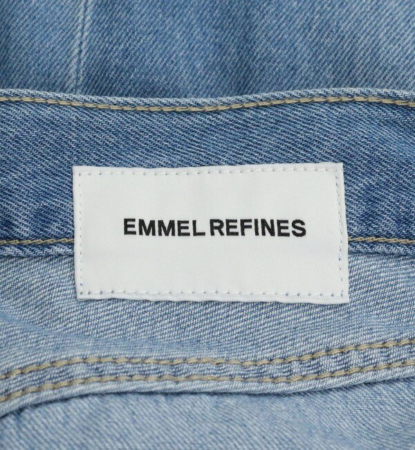 EMMEL REFINES＞EM カットオフ フレア デニム パンツ|green label
