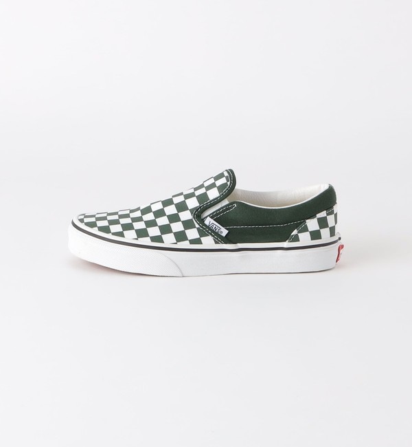 Checkered vans clearance green