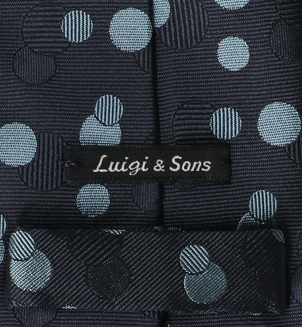 ＜Luigi & Sons＞8.0cm ドット ネクタイ