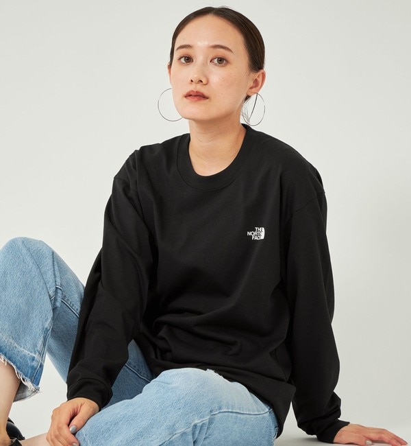 WEB限定】＜THE NORTH FACE＞ロングスリーブ バック スクエア ロゴ T