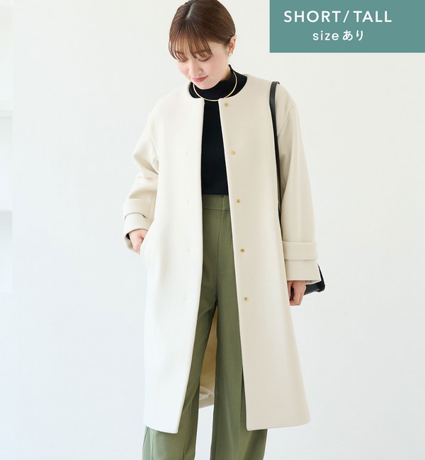 size SHORT/TALLあり］SENTDALE WOOL セントデールウール ノーカラー