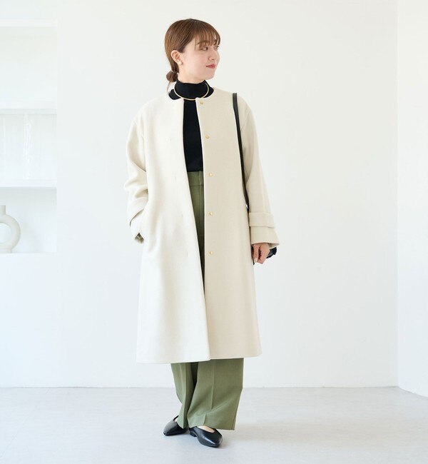 size SHORT/TALLあり］SENTDALE WOOL セントデールウール ノーカラー