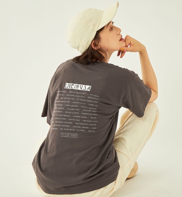 OLA CANVAS SIGNAL BONE TEE コットンTシャツ|TOMORROWLAND