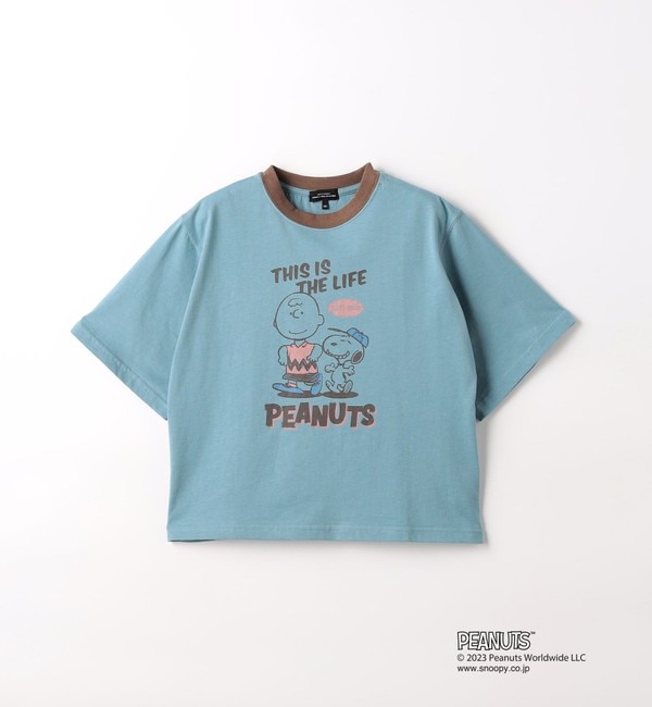 別注】＜PEANUTS＞TJ リンガー Tシャツ 100cm-130cm|green label