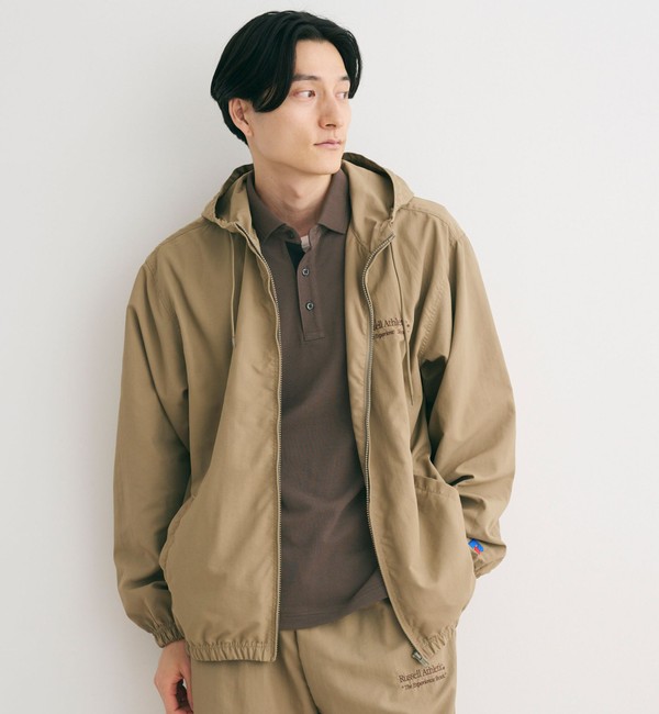 別注】＜RUSSELL ATHLETIC×GLR＞ ナイロン フーディ|green label