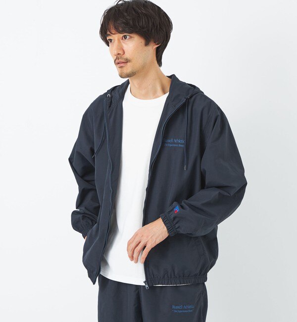 別注】＜RUSSELL ATHLETIC×GLR＞ ナイロン フーディ|green label