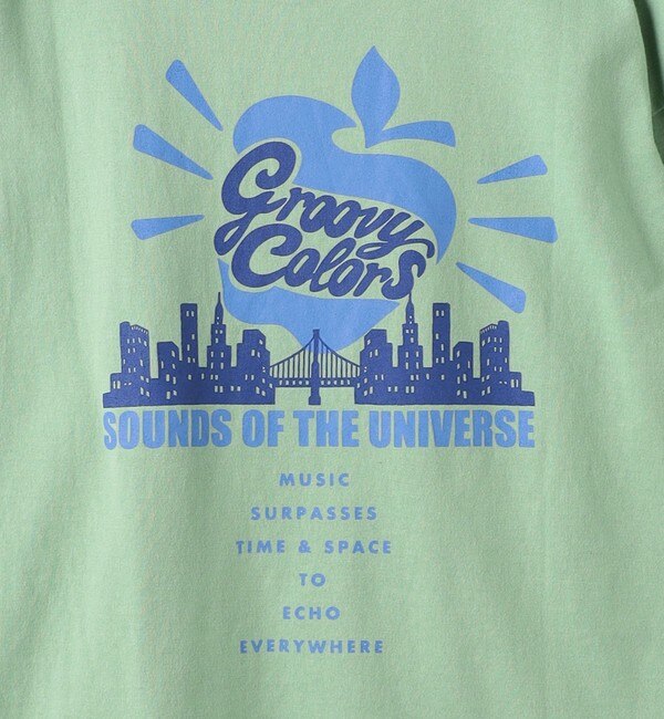 GROOVY COLORS＞TJ APPLE ワイド ロングTシャツ 130cm|green label