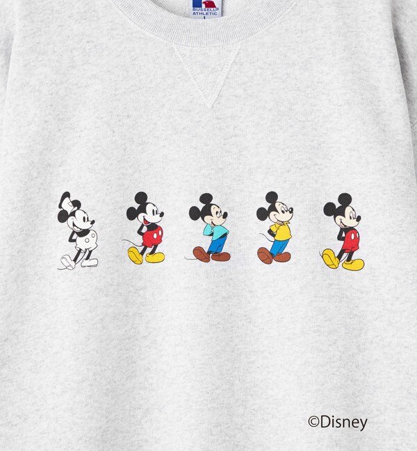 別注】＜RUSSELL ATHLETIC×GLR＞ Disney 100 長袖 スウェット|green