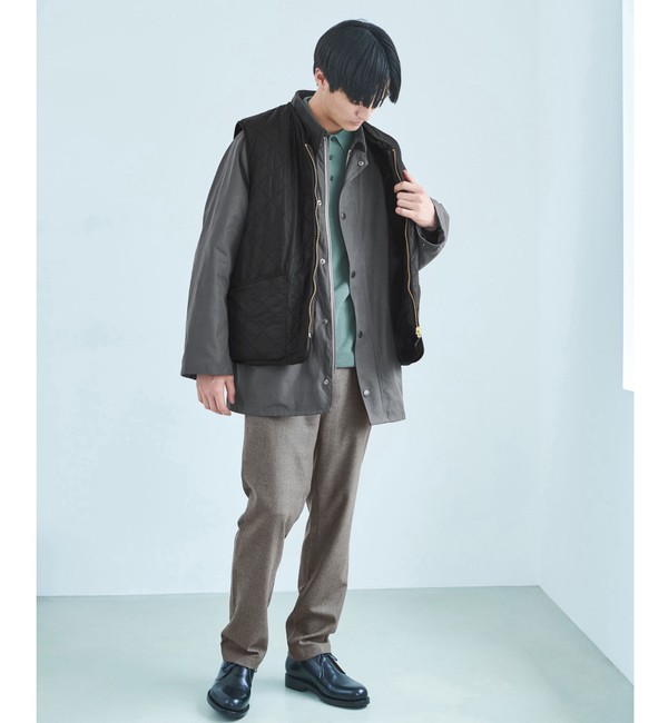 別注】＜Barbour＞GLR リバーシブル ファー キルト ベスト|green label