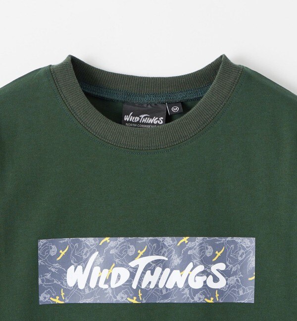 別注】＜WILD THINGS＞ボックスロゴ Tシャツ 140-160cm|green label 