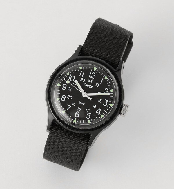 【グリーンレーベルリラクシング】オリジナルキャンパー アナログウォッチ 腕時計 Black Free