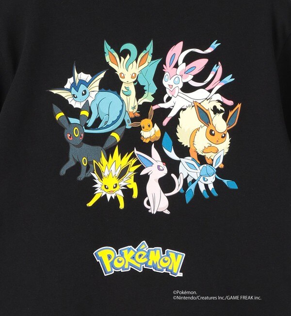 ＜NEW ERA＞Youth 半袖 コットン Tシャツ Pokemon ポケモン ピカチュウ イーブイフレンズ 130cm-150cm