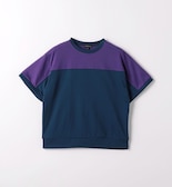 TJ パネル切り替え ビッグ Tシャツ / キッズ  100cm-130cm - 吸水速乾 -