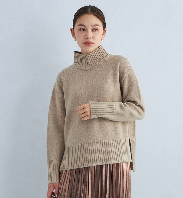 ［size SHORTあり］SERENITY セレニティ ハイネック プルオーバー ニット