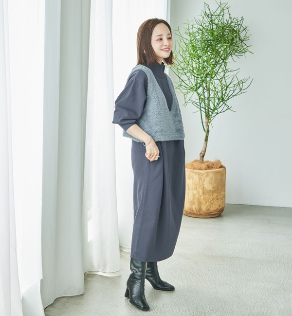 WEB限定/別注】［size SHORTあり］＜UNLIENS / AKIKO TANAKA＞ニット ベスト×ワンピース|green label  relaxing(グリーンレーベルリラクシング)の通販｜アイルミネ