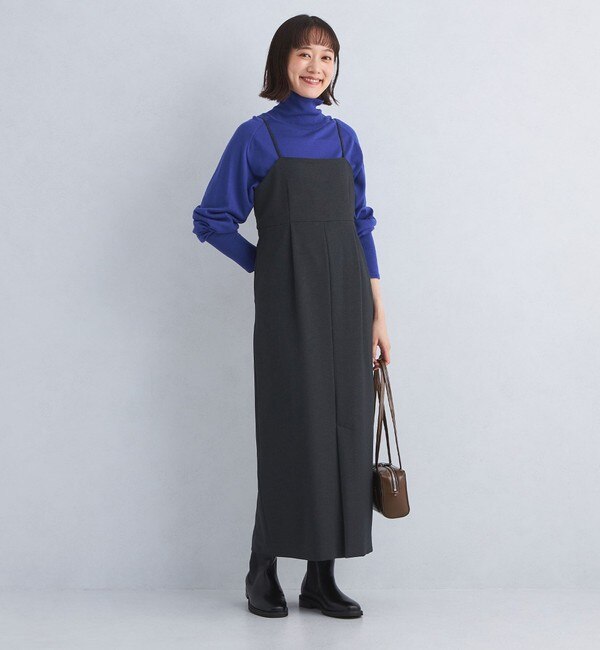 ［size SHORT/TALLあり］ツイードライク キャミソール ワンピース