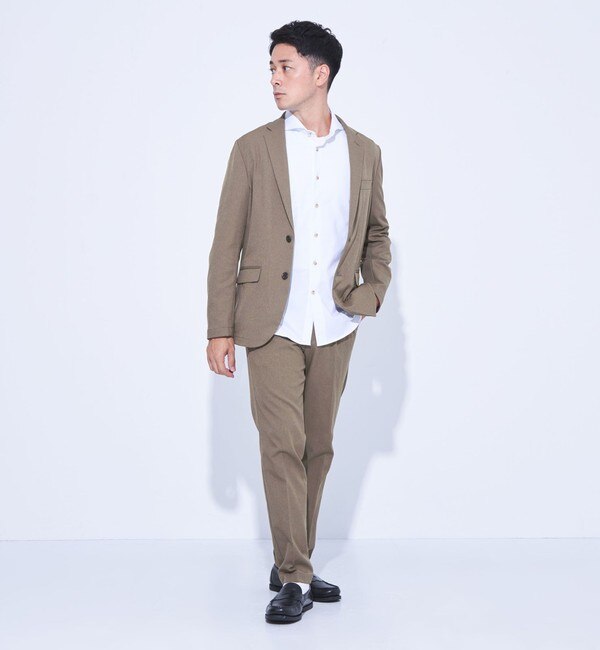 WEB限定】JUST fit Wライク セットアップ ジャケット＆パンツ -ストレッチ・防シワ-|green label relaxing( グリーンレーベルリラクシング)の通販｜アイルミネ