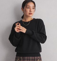 【WEB限定】＜at ease＞クルーネック ニット プルオーバー -ウォッシャブル-