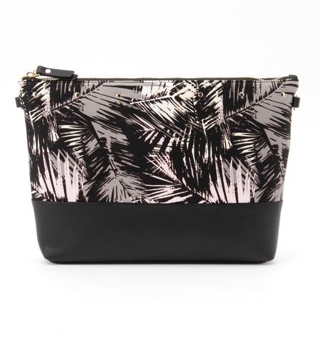 BYSF ボタニカルプリント 2WAYクラッチバッグ