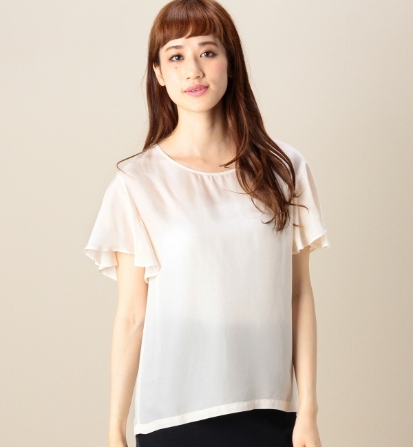 BYSF キュプララッフルスリーブTブラウス