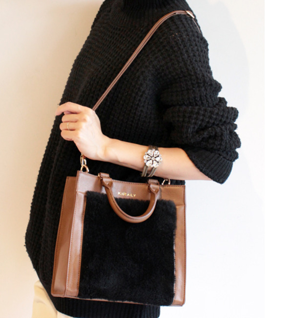 BYSF KIRALY別注 フェイクムートン2WAYトート