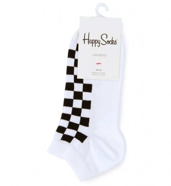 BYBC Happy Socks チェッカーショートソックス