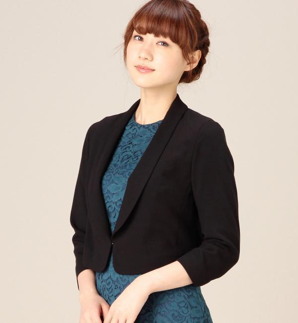BYDT ジョーゼット8分袖ジャケット