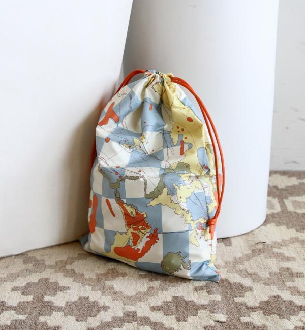 【ビューティアンドユース ユナイテッドアローズ/BEAUTY＆YOUTH UNITED ARROWS】 BY リバティプリント ドローストリングバッグ MAP [3000円(税込)以上で送料無料]