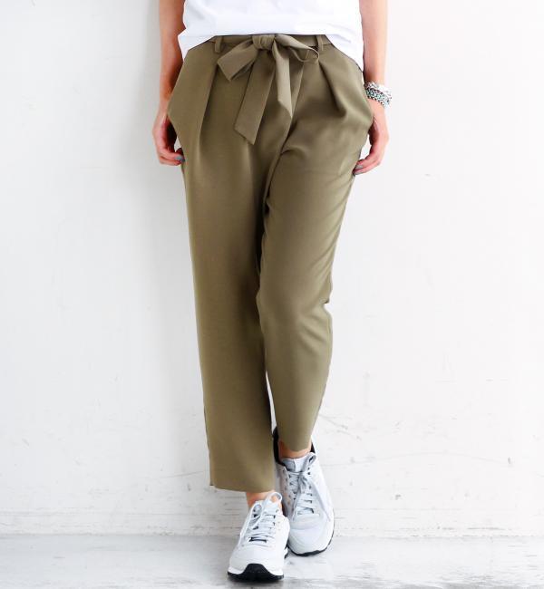 【ビューティアンドユース ユナイテッドアローズ/BEAUTY＆YOUTH UNITED ARROWS】 BY エステルツイル ラップリボン9分丈パンツ [送料無料]