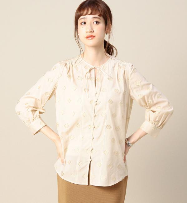 【ビューティアンドユース ユナイテッドアローズ/BEAUTY＆YOUTH UNITED ARROWS】 BY ラメジャカードリボンブラウス [送料無料]