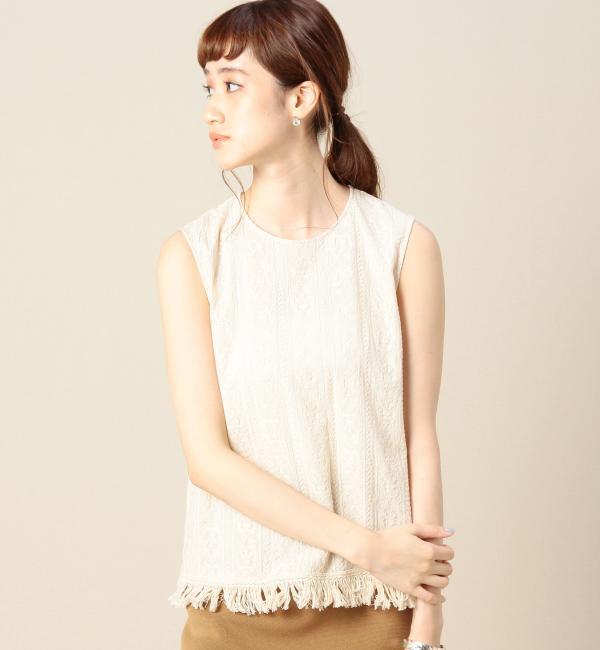 【ビューティアンドユース ユナイテッドアローズ/BEAUTY＆YOUTH UNITED ARROWS】 BY フラワーエンブロノースリーブ [送料無料]