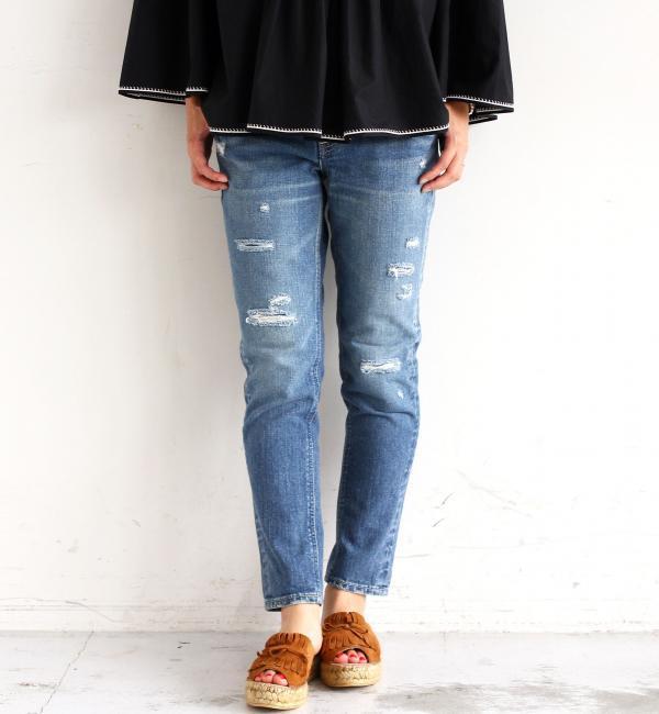 【ビューティアンドユース ユナイテッドアローズ/BEAUTY＆YOUTH UNITED ARROWS】 BY ∵LEE別注 アンクルクラッシュデニム [送料無料]