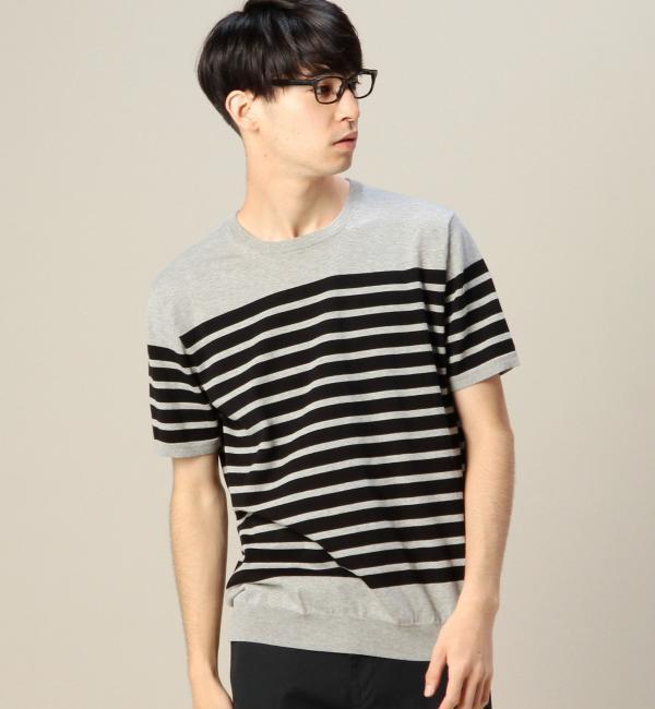 【ビューティアンドユース ユナイテッドアローズ/BEAUTY＆YOUTH UNITED ARROWS】 BY ファイン ゲージ ボーダー クルーネックニット [送料無料]