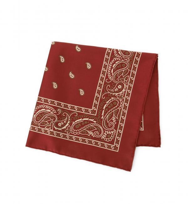 BY manipuri シルクペイズリーバンダナ