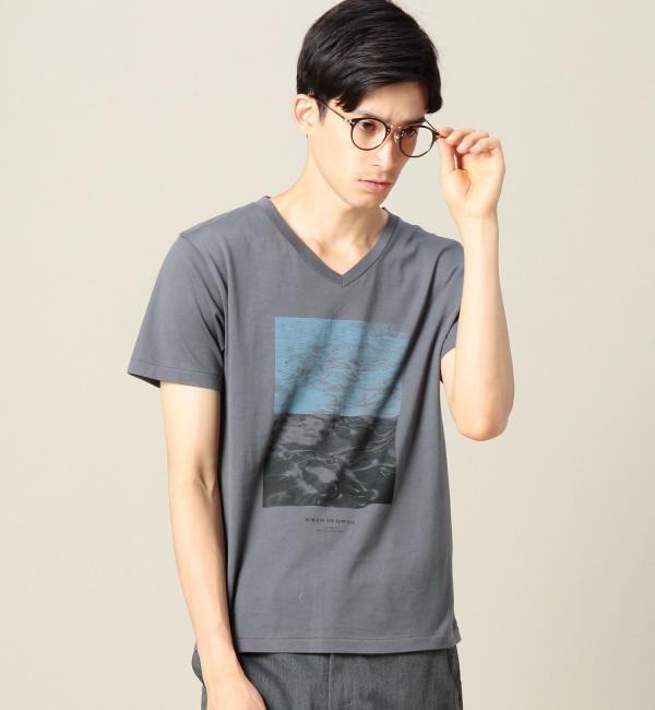 【ビューティアンドユース ユナイテッドアローズ/BEAUTY＆YOUTH UNITED ARROWS】 BY SURFACE/PHOTO VネックTシャツ [送料無料]