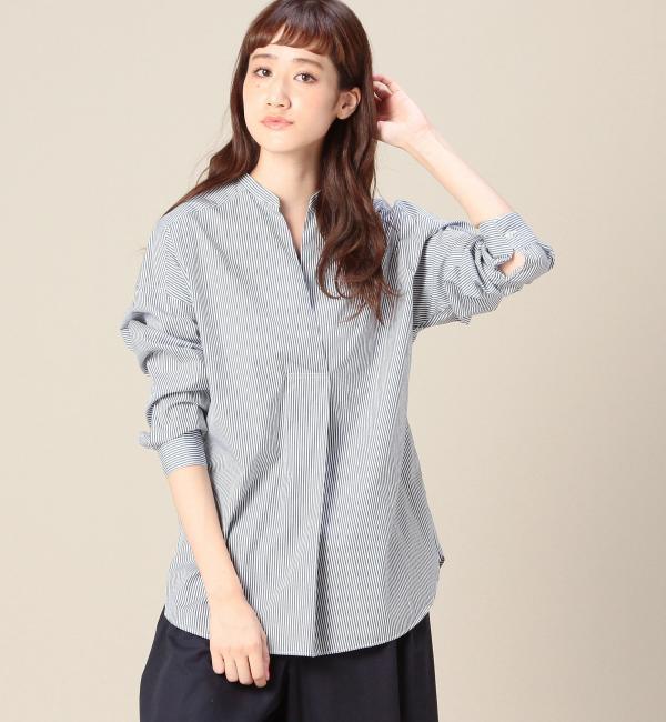 【ビューティアンドユース ユナイテッドアローズ/BEAUTY＆YOUTH UNITED ARROWS】 BY バンドカラーロングスリーブチュニック [送料無料]