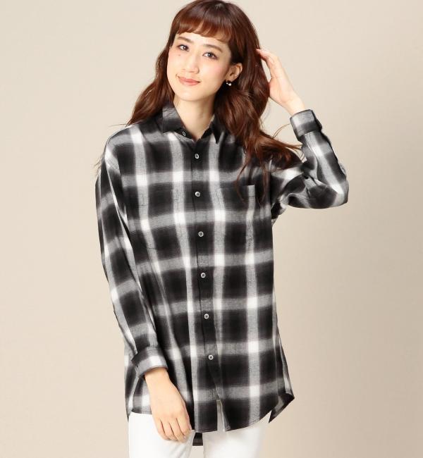 【ビューティアンドユース ユナイテッドアローズ/BEAUTY＆YOUTH UNITED ARROWS】 BY オンブレーチェックロングスリーブシャツ [送料無料]