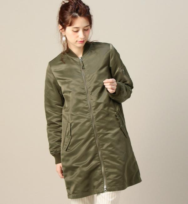 【ビューティアンドユース ユナイテッドアローズ/BEAUTY＆YOUTH UNITED ARROWS】 BY ナイロンMA-1ロングコート [送料無料]